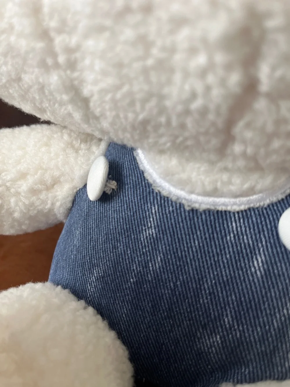 Hello Kitty White and Navy Sherpa Backback with zipper storage collector